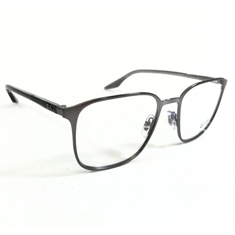 Ray-Ban Eyeglasses Frames RB6512 2553 Grey Silver Square Full Rim 54-19-145